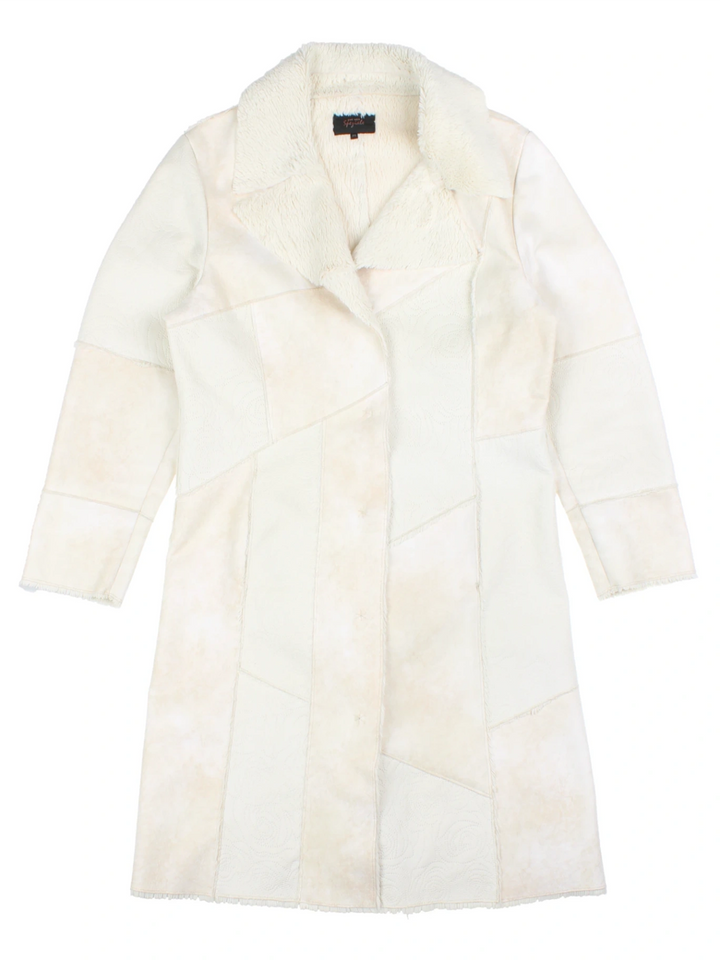 Y2K Per Una Patchwork Shearling Coat (Size M)