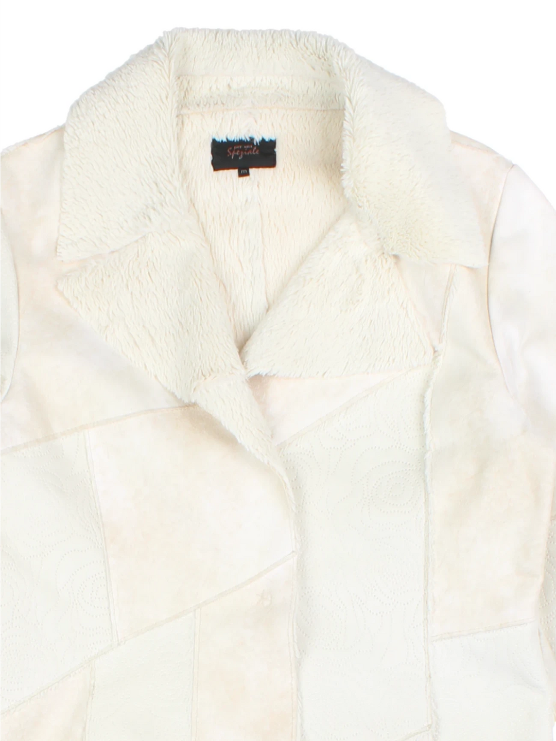 Y2K Per Una Patchwork Shearling Coat (Size M)