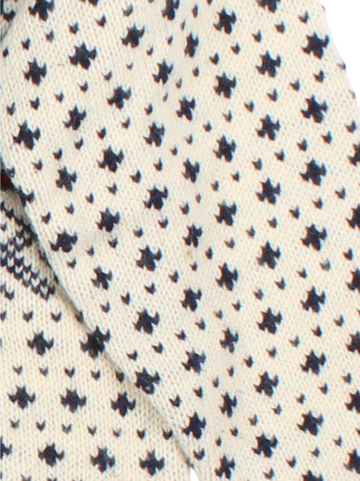 LL Bean Jacquard Wool Cardigan (Size S)