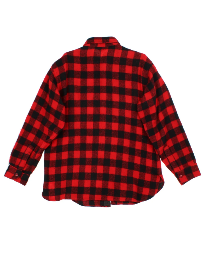 Woolrich Buffalo Check Wool Overshirt (Size L)