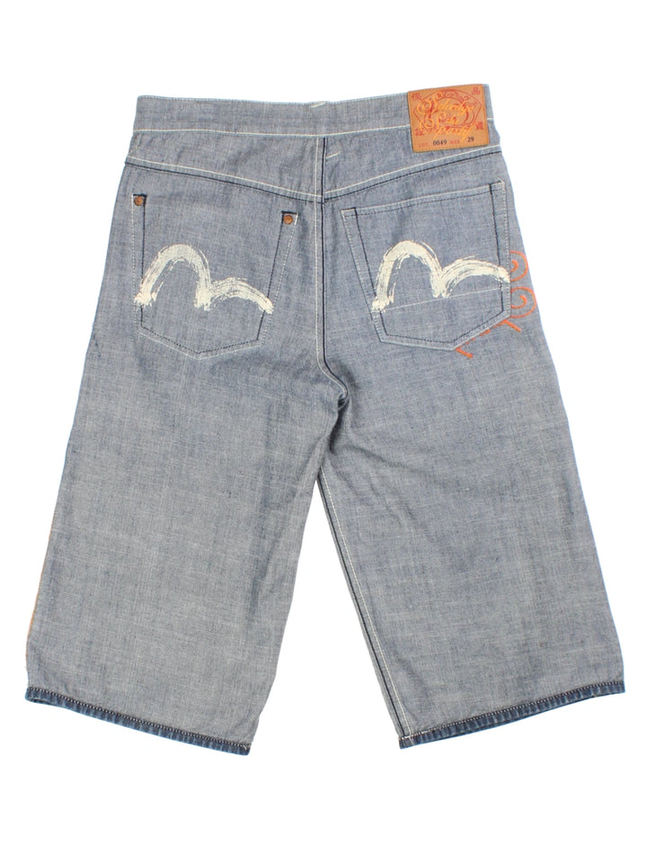 Y2K Evisu Reversible Jorts (Size S)