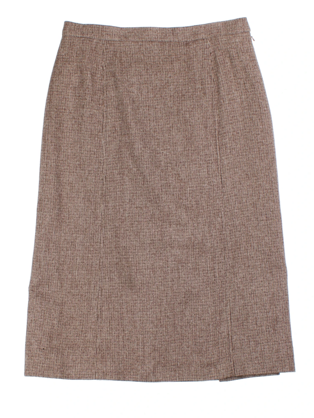 Aquascutum Check High Waisted Pencil Midi Skirt (Size M)
