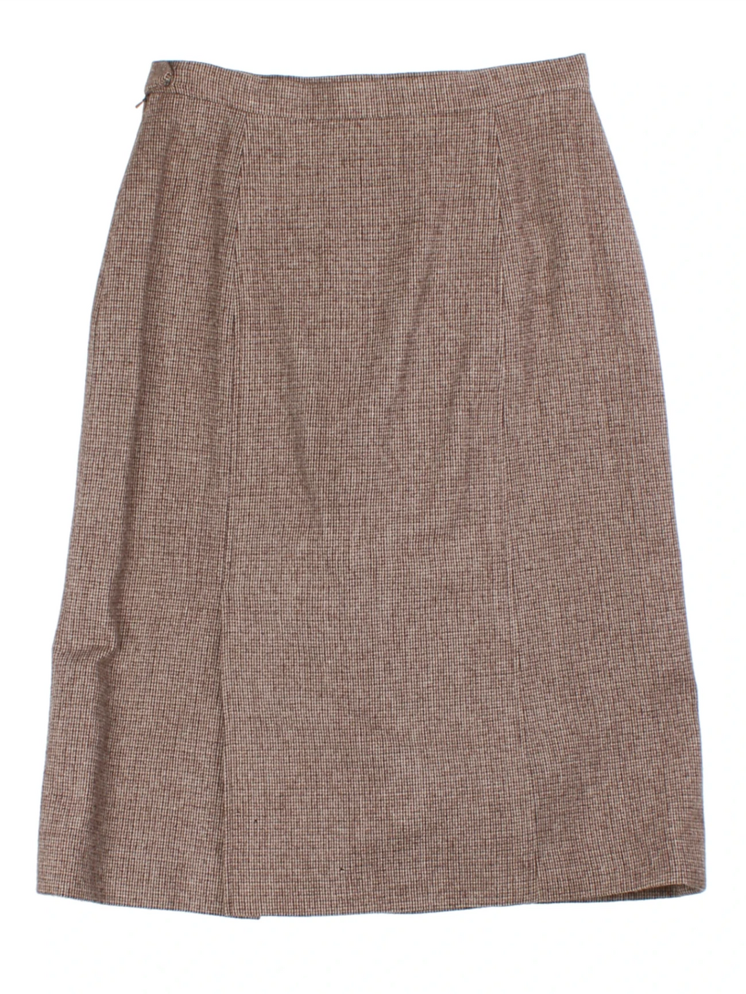 Aquascutum Check High Waisted Pencil Midi Skirt (Size M)
