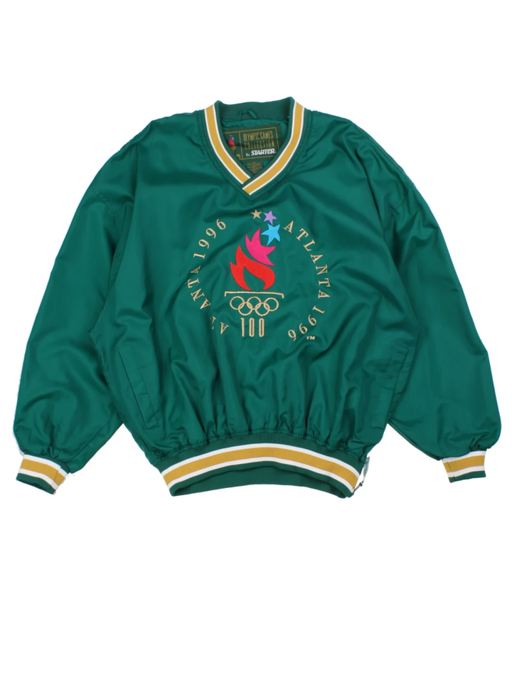 1996 Starter Olympics Graphic Pullover Jacket (Size XL)