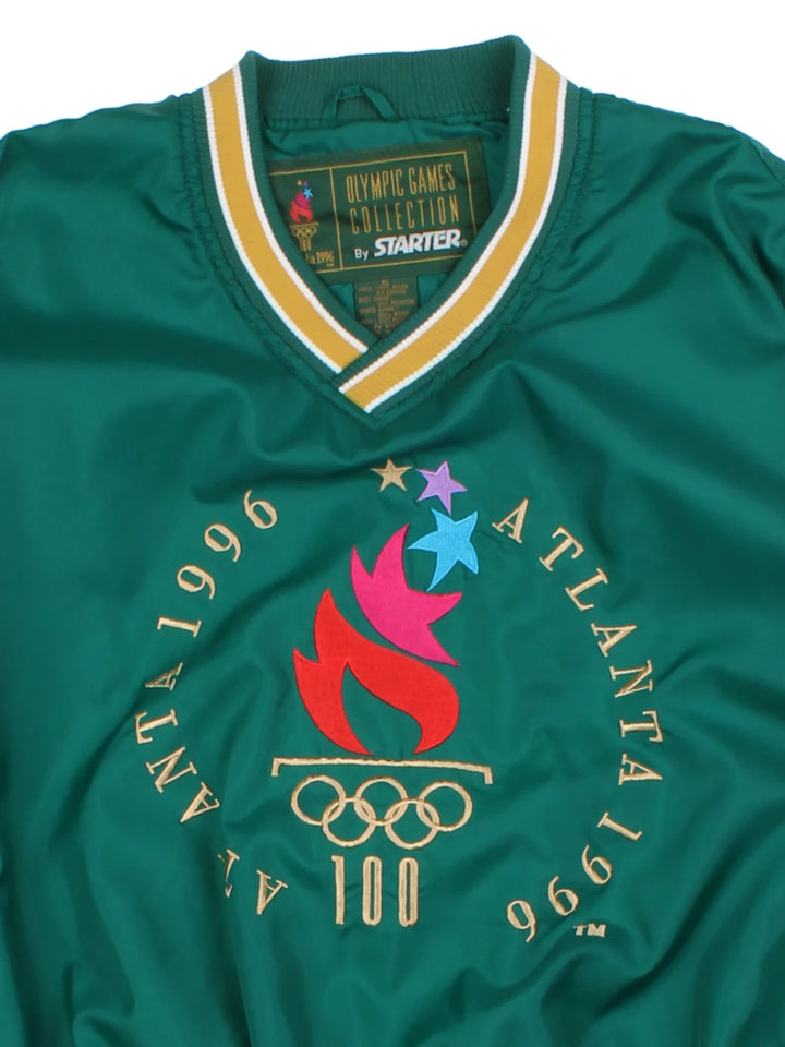 1996 Starter Olympics Graphic Pullover Jacket (Size XL)