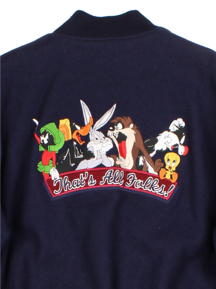 90's Warner Brothers Looney Tunes Bomber Jacket (Size XL)