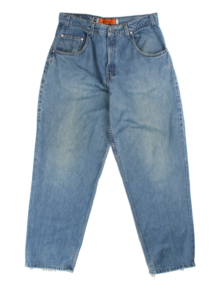 Silver Tab Wide Leg Levi Strauss Jeans (Size XL)