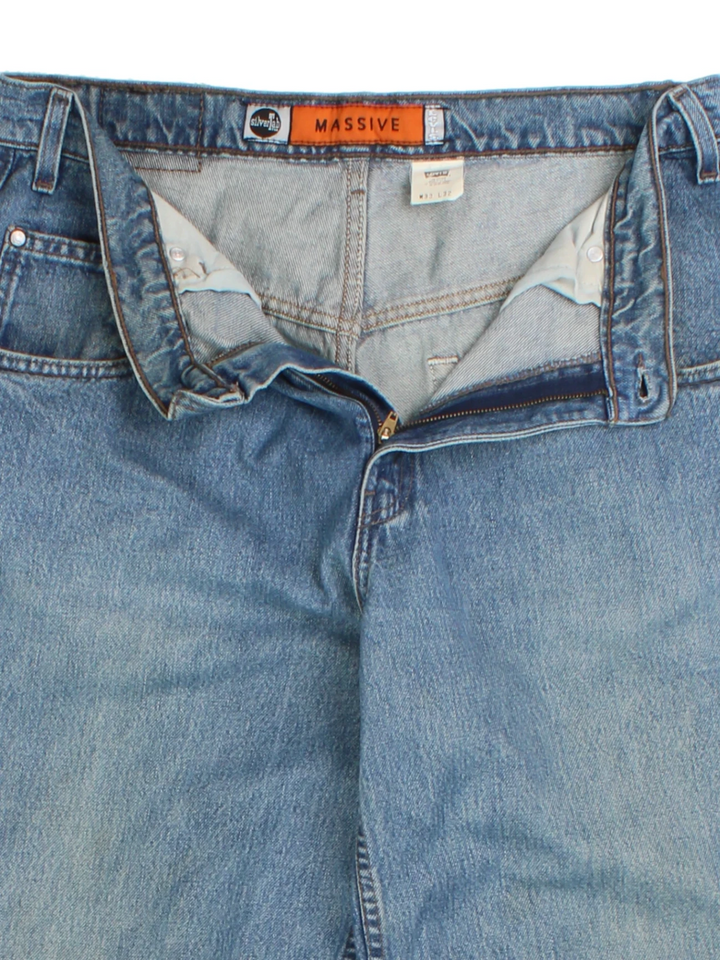 Silver Tab Wide Leg Levi Strauss Jeans (Size XL)