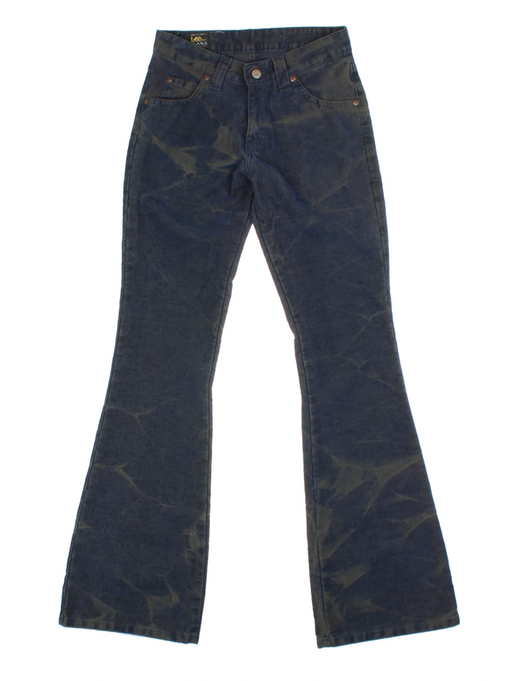Lee Overdyed Fading Corduroy Flared Trousers (Size XS)