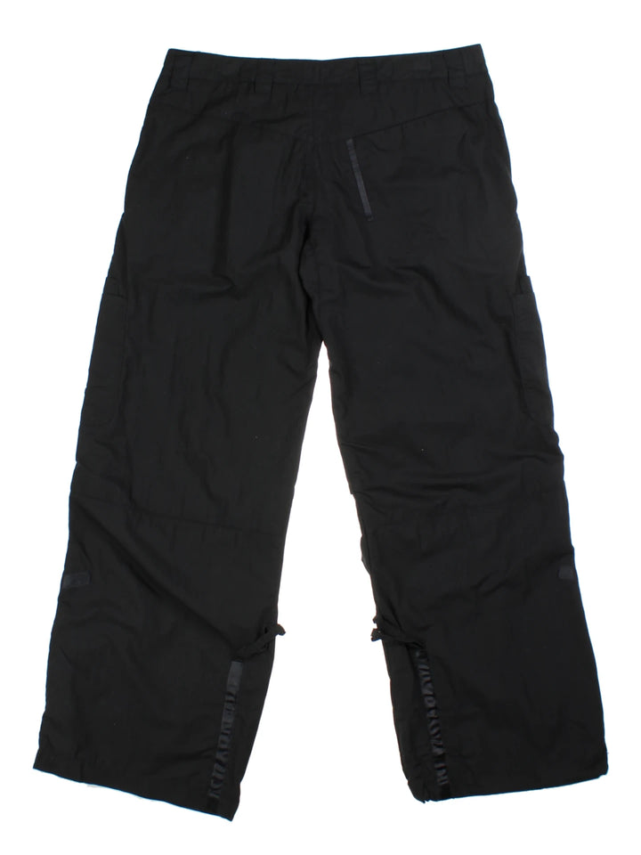 00's Nike Black Logo Cargo Trousers (Size XXL)