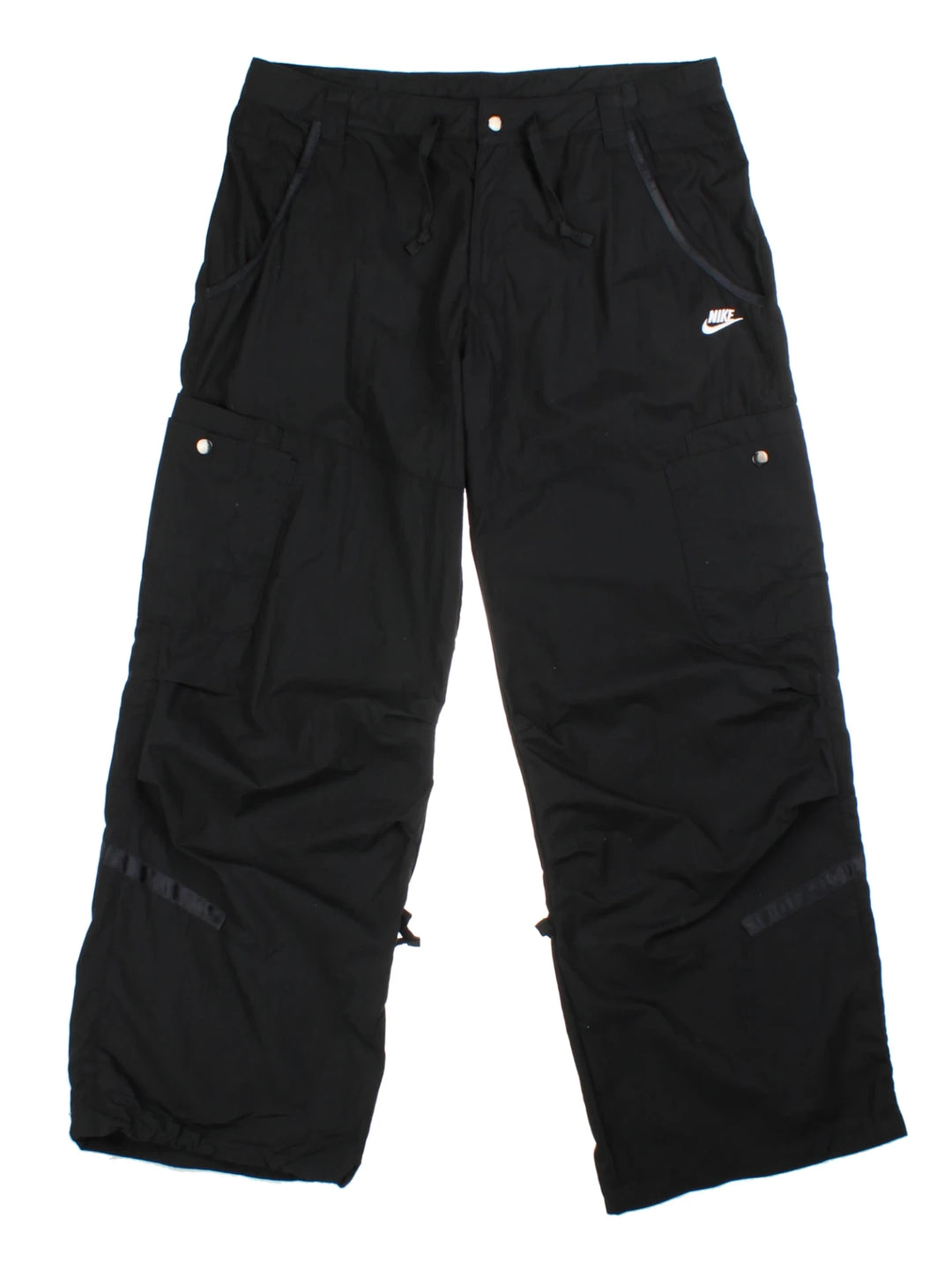 00's Nike Black Logo Cargo Trousers (Size XXL)
