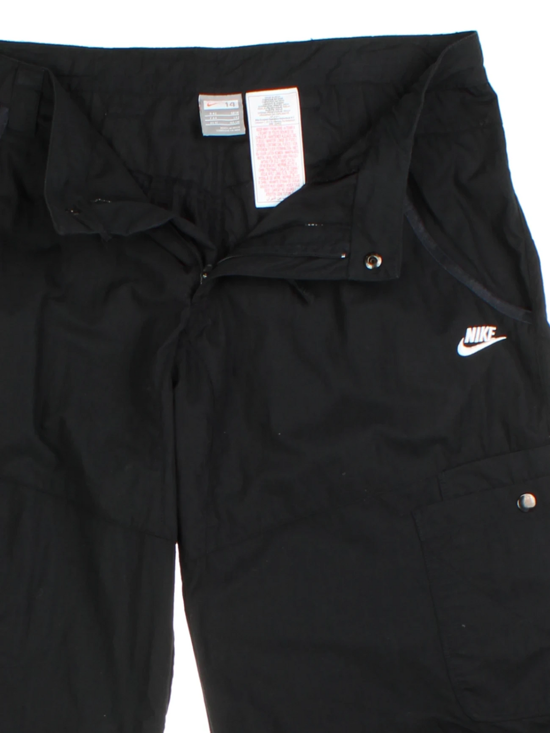 00's Nike Black Logo Cargo Trousers (Size XXL)