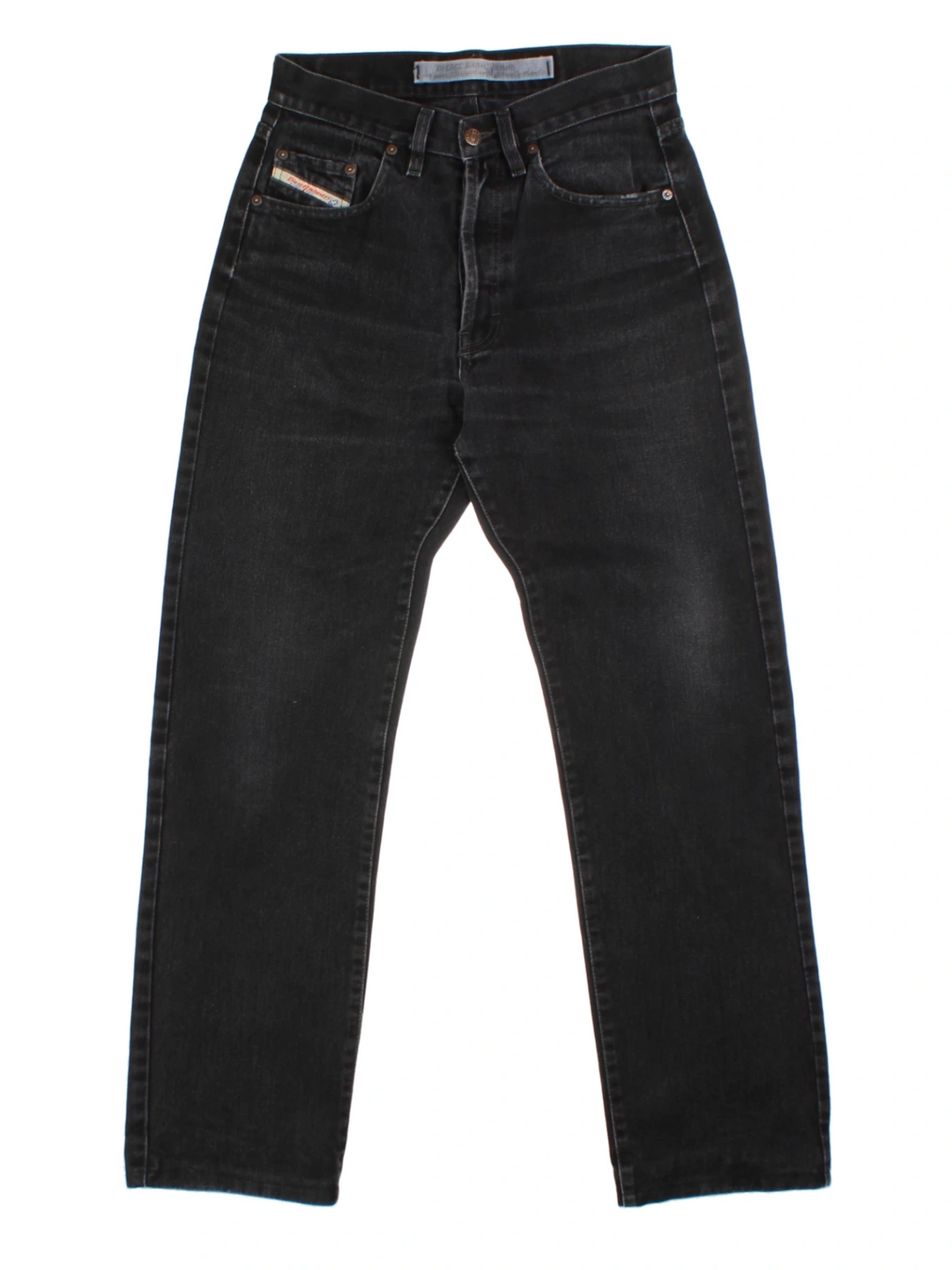Diesel Black Denim Straight Leg Jeans (Size M)