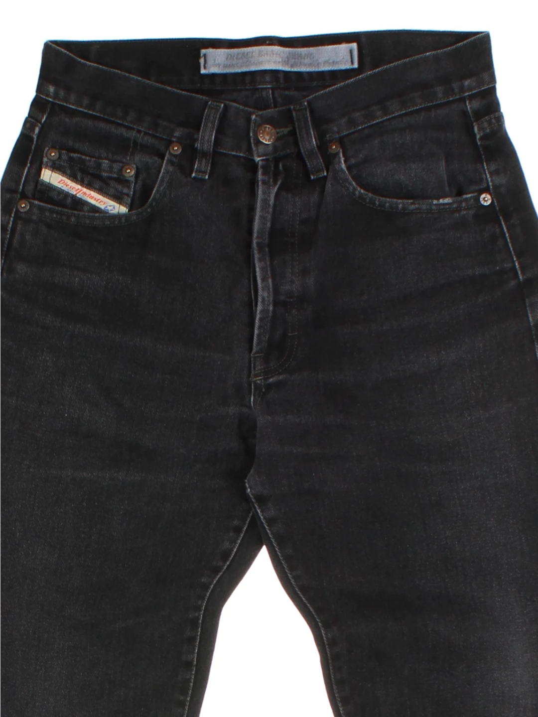 Diesel Black Denim Straight Leg Jeans (Size M)