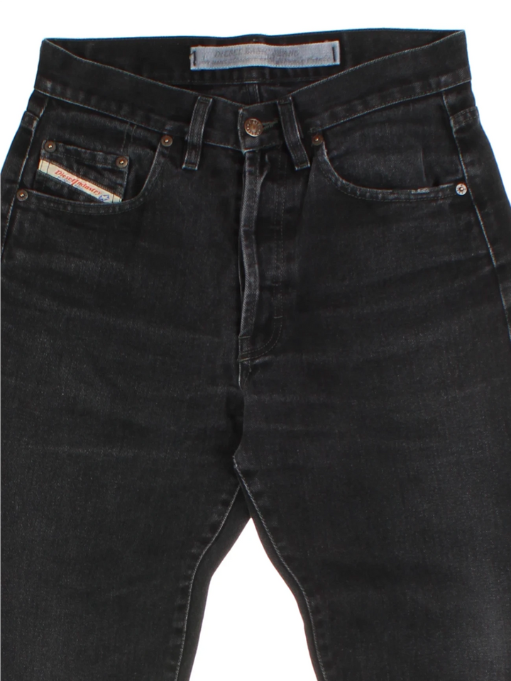Diesel Black Denim Straight Leg Jeans (Size M)