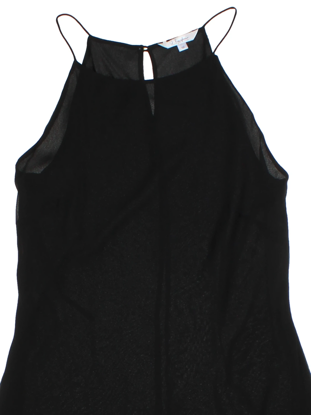 Y2K Black Layered Midi Dress (Size M)