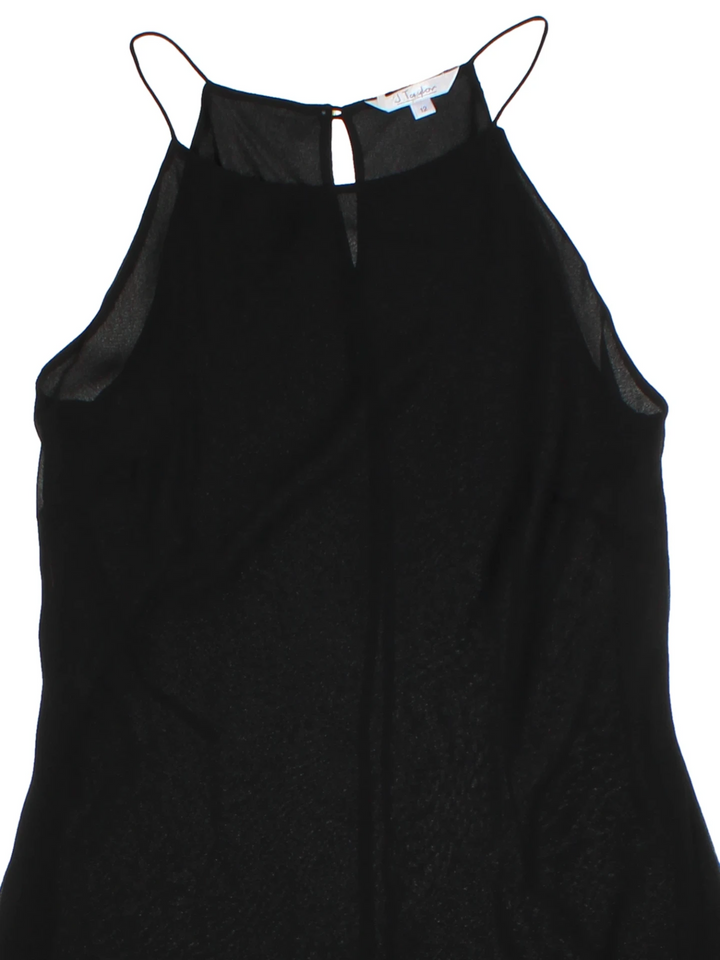 Y2K Black Layered Midi Dress (Size M)