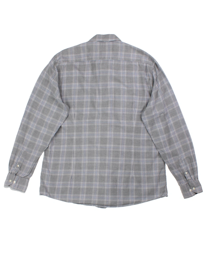 Barbour Grey Plaid Check Shirt (Size XXL)