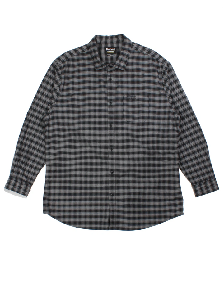 Barbour Grey Plaid Shirt (Size XL)