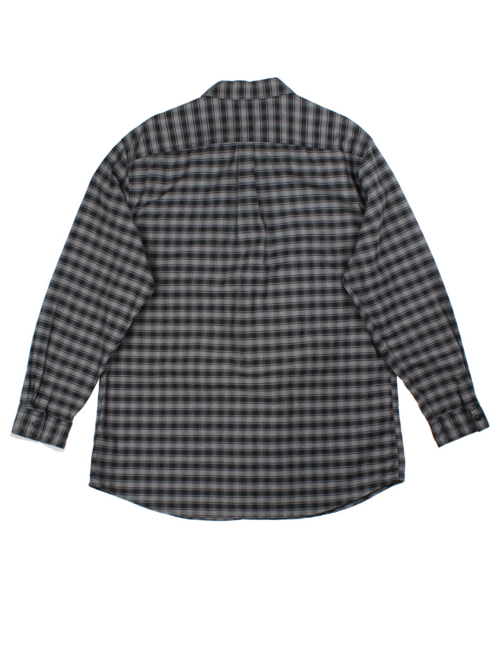 Barbour Grey Plaid Shirt (Size XL)