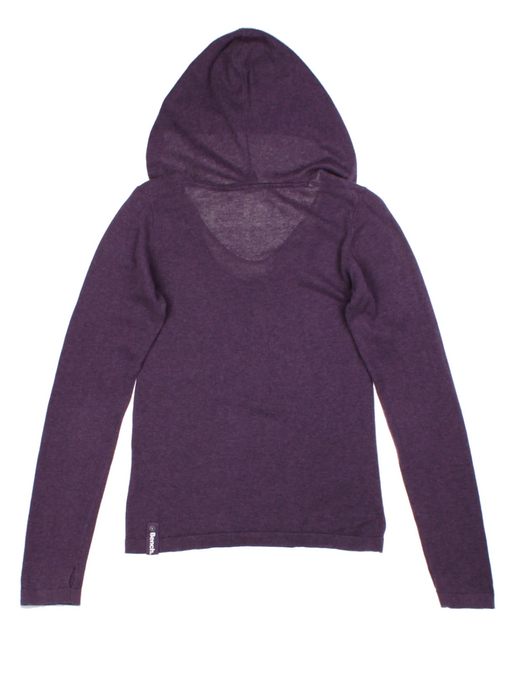 Y2K Bench Purple Knited Hoodie (Size XS)