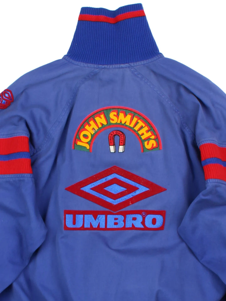 90s Umbro Rugby League Blue Drill Top (Size XXL)