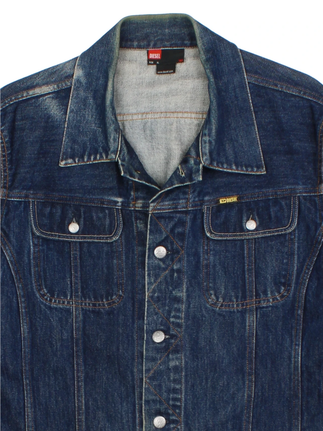 00's Diesel Blue Denim Jacket (Size L)