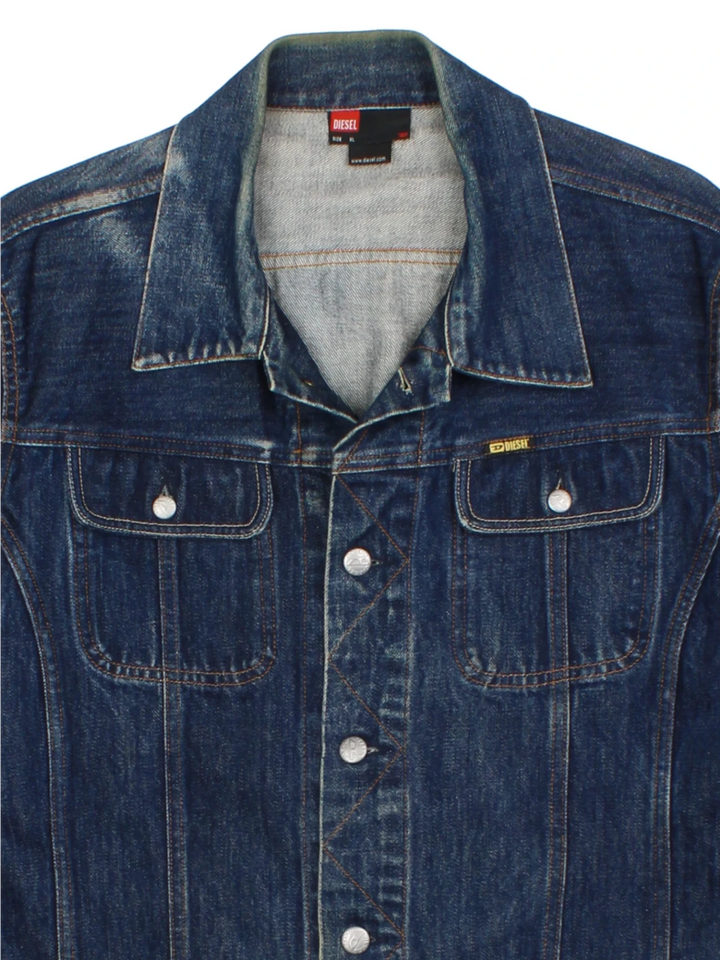 00's Diesel Blue Denim Jacket (Size L)