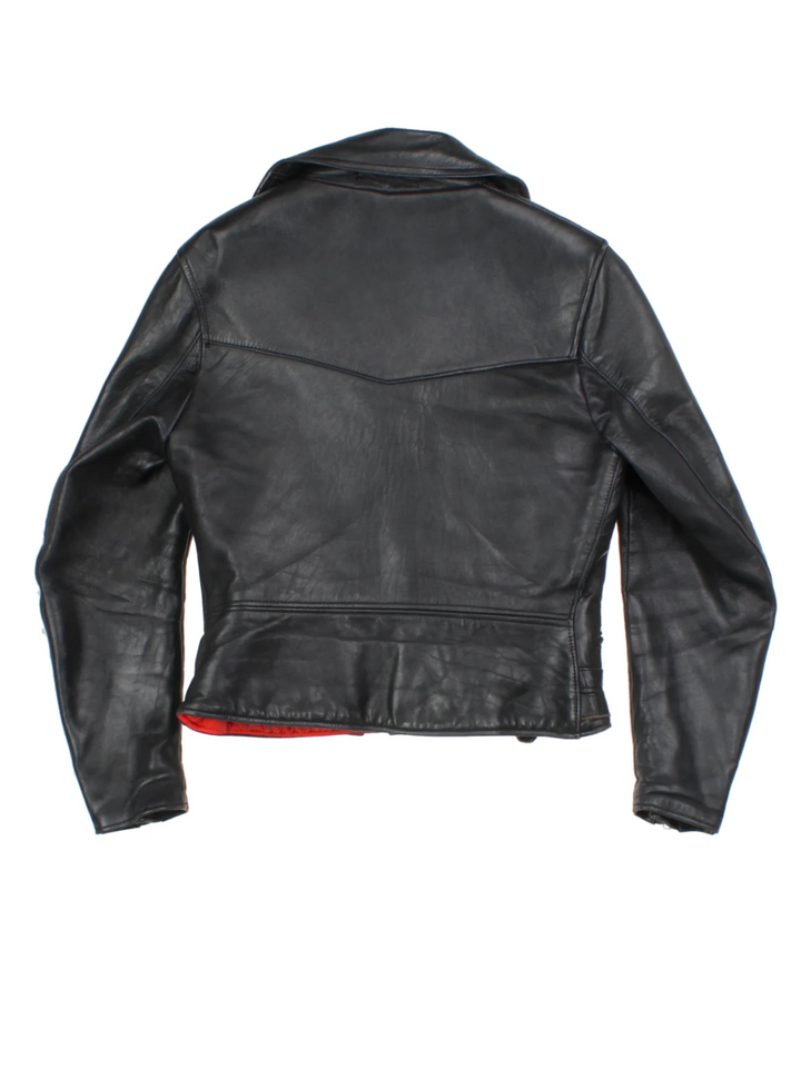 Aviakit Lewis Leathers Black Leather Biker Jacket (Size S)