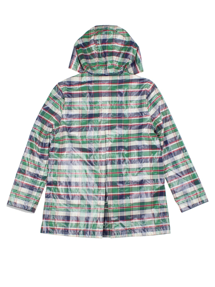 Ralph Lauren Green Checked Rain Coat (Size S)