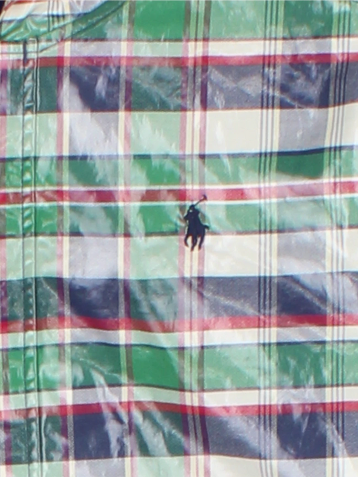 Ralph Lauren Green Checked Rain Coat (Size S)
