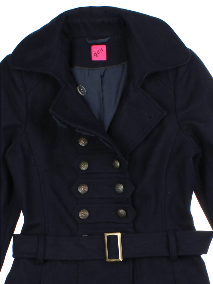 Y2K Navy Military Inspired Jacket (Size XS)