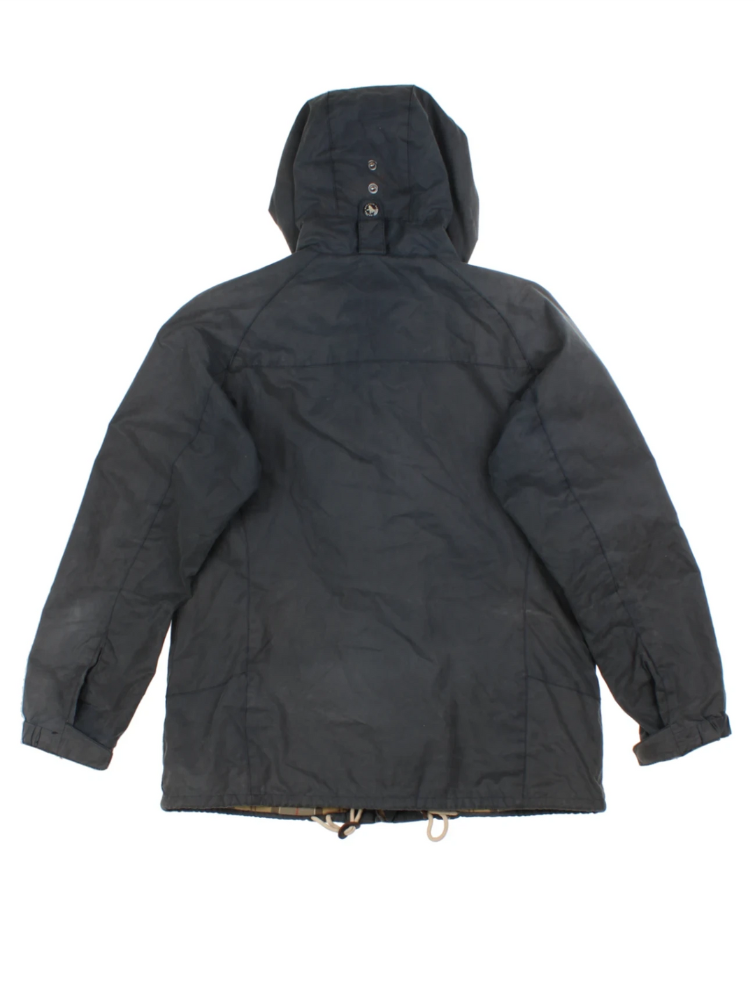 Barbour Durham Blue Hooded Jacket (Size L)