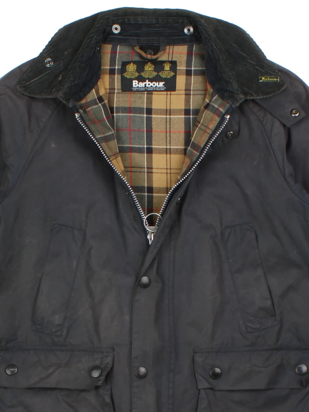 Barbour Blue Waxed Jacket (Size M)