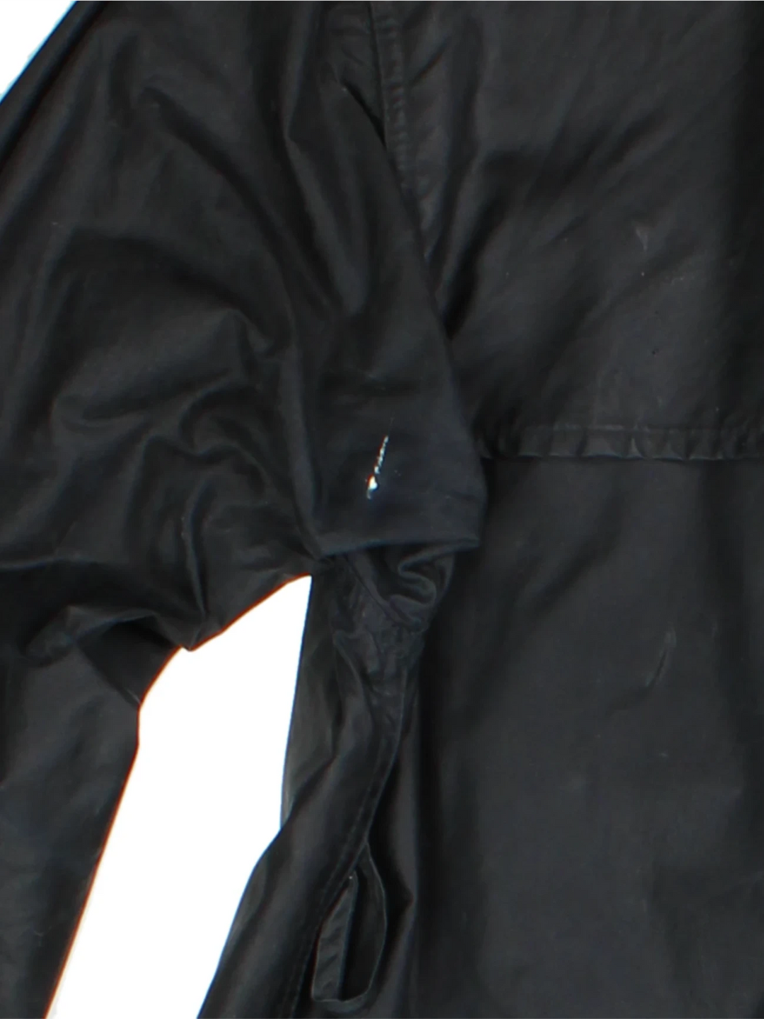 Barbour Navy Double-Breasted Trench Coat (Size L)