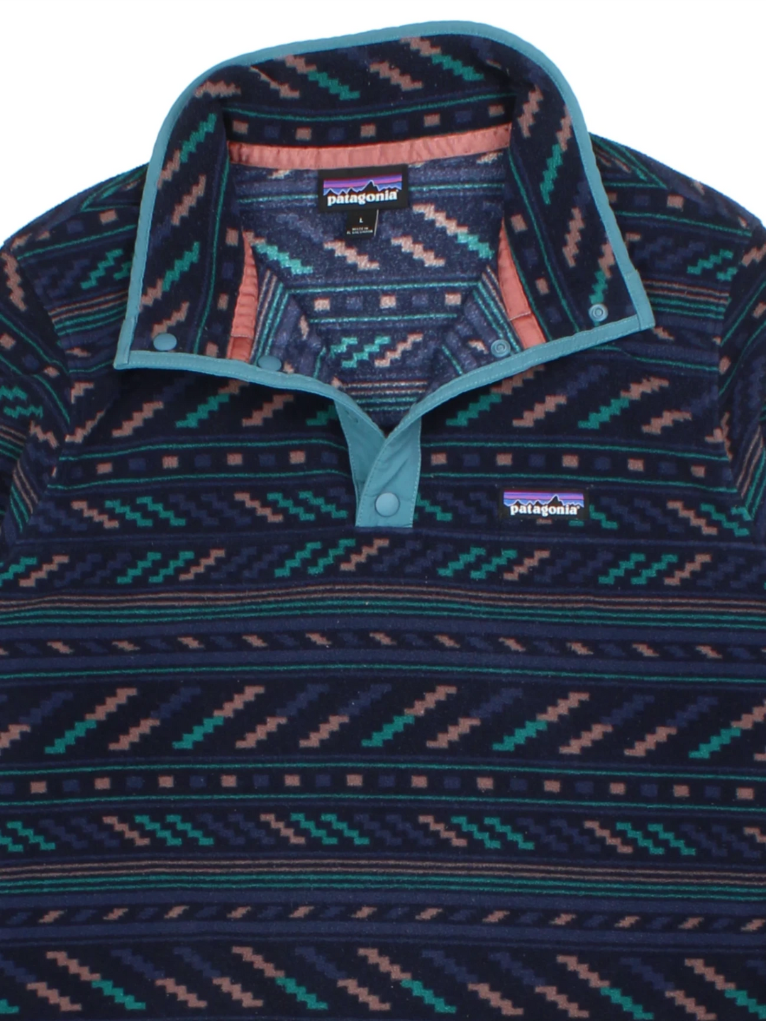 Patagonia Navy Micro D Snap-T Fleece (Size M)