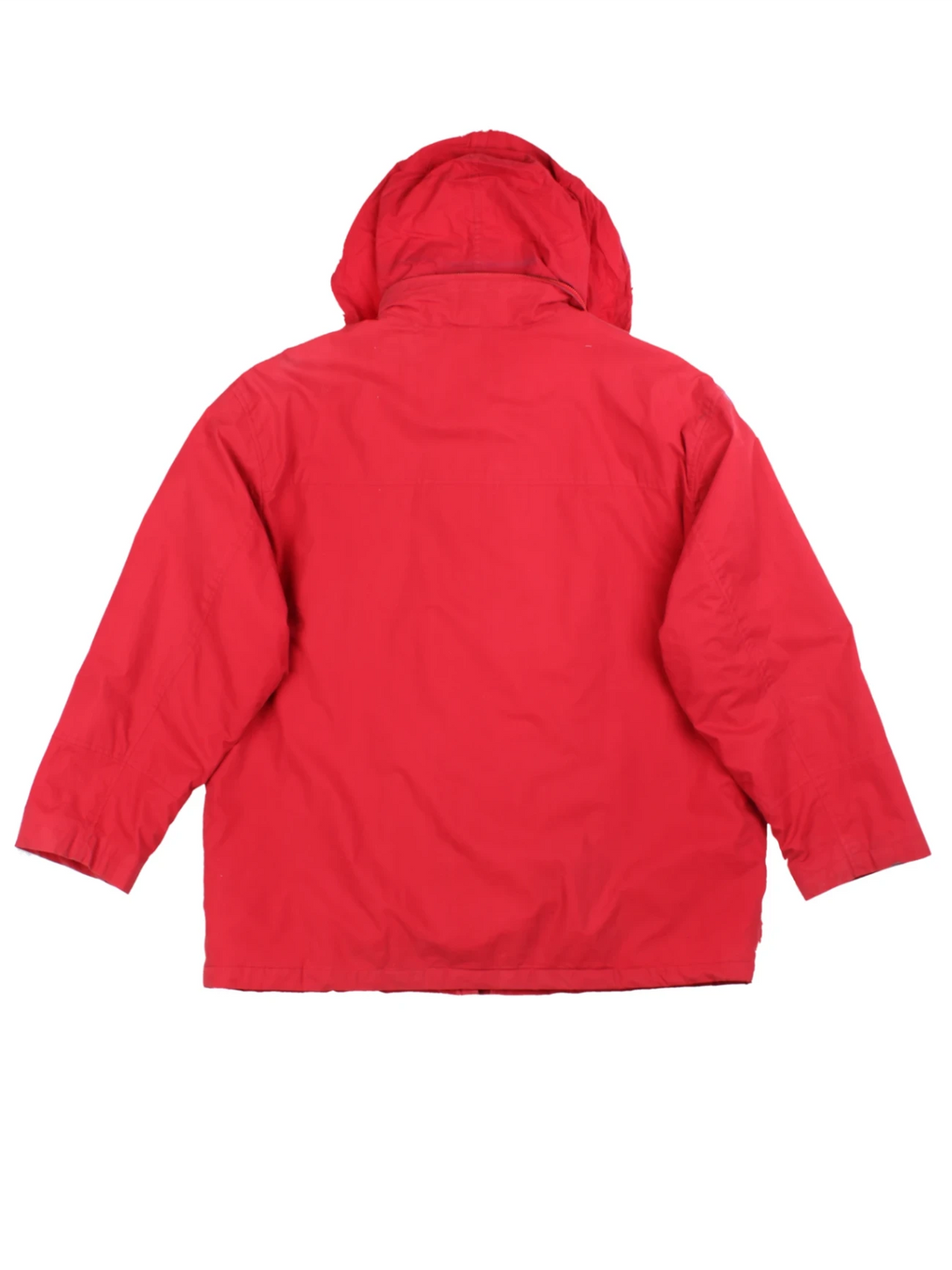90's Burberry Red Hooded Jacket (Size XXXL)