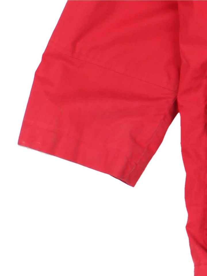 90's Burberry Red Hooded Jacket (Size XXXL)