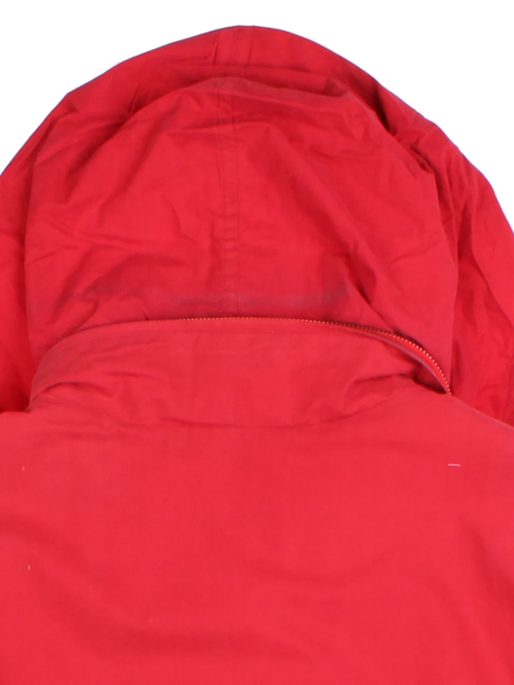90's Burberry Red Hooded Jacket (Size XXXL)