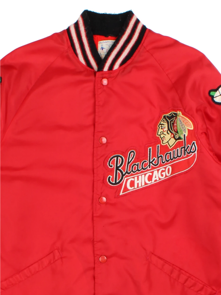 80's Chicago Blackhawks Varsity Jacket (Size M)