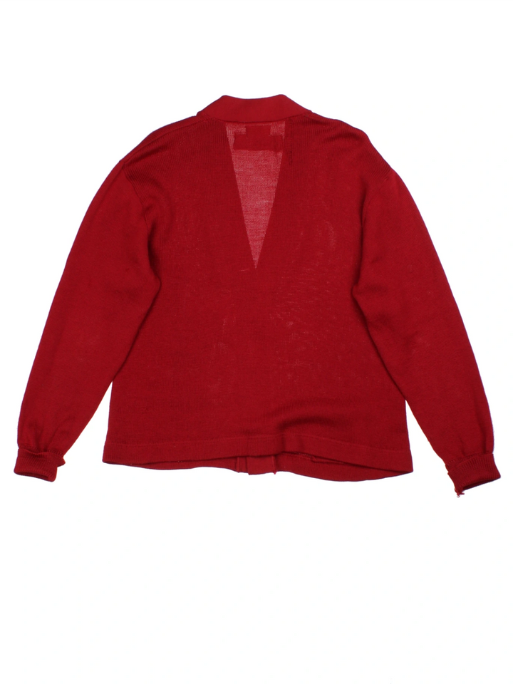 60's Letterman Red Varsity Cardigan (Size L)