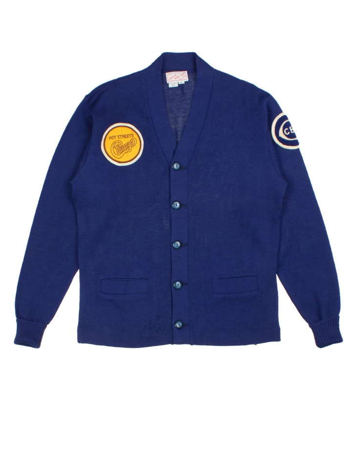 Hot Streets Chicago Blue Varsity Cardigan (Size M)