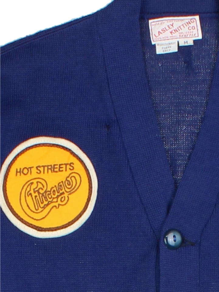 Hot Streets Chicago Blue Varsity Cardigan (Size M)