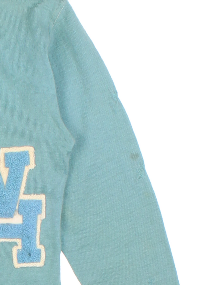 70's Letterman Blue Varsity Cardigan (Size XS)