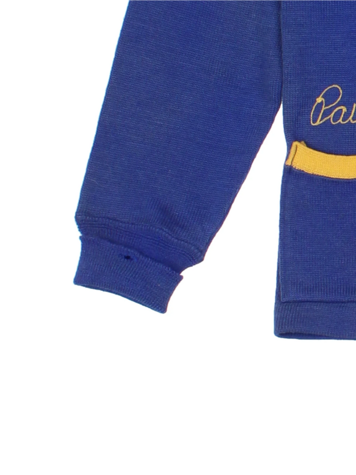 70's Delehanty High School Blue Varsity Cardigan (Size XS)