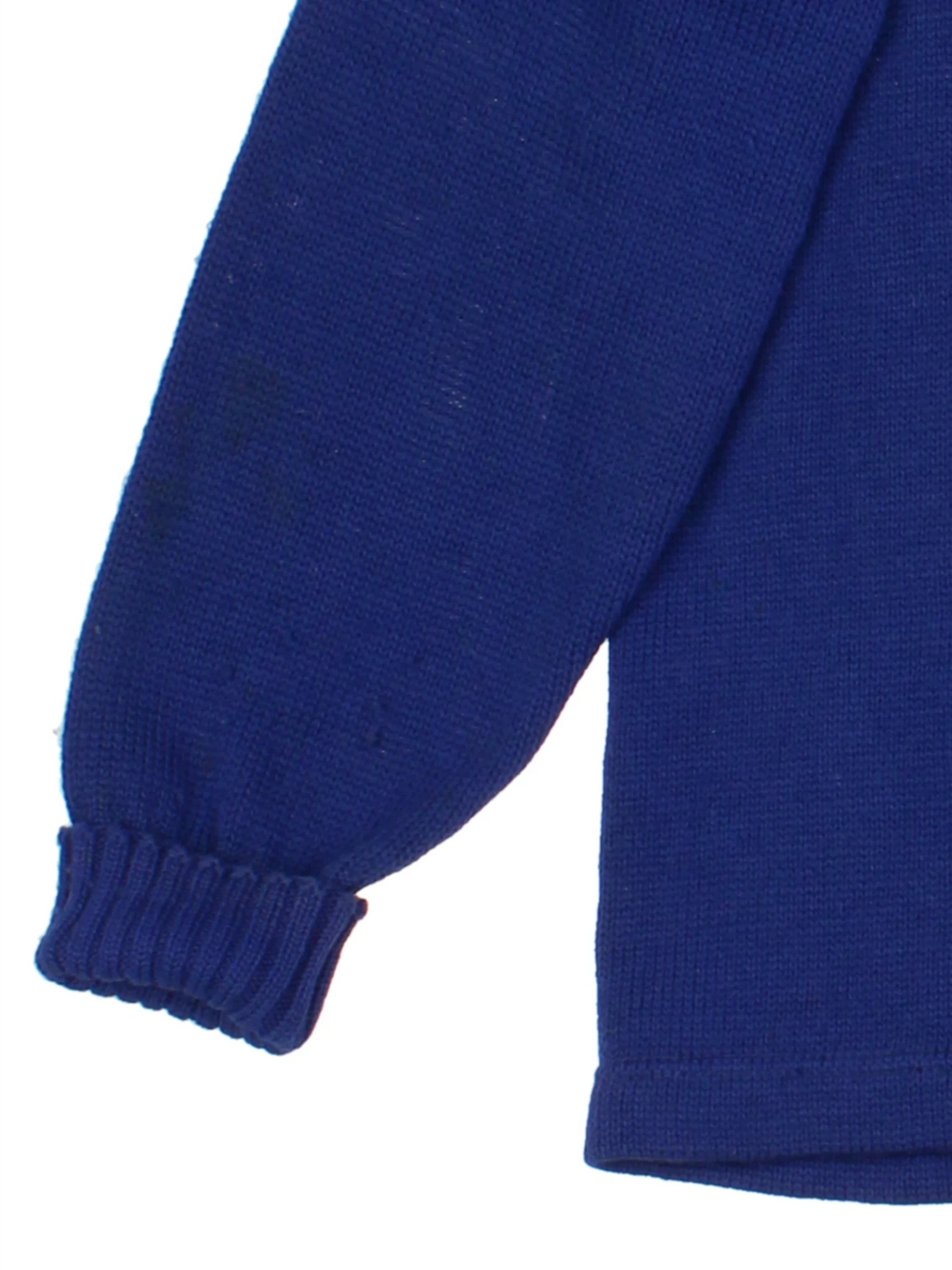 60's Letterman Blue Varsity Baseball Cardigan (Size S)