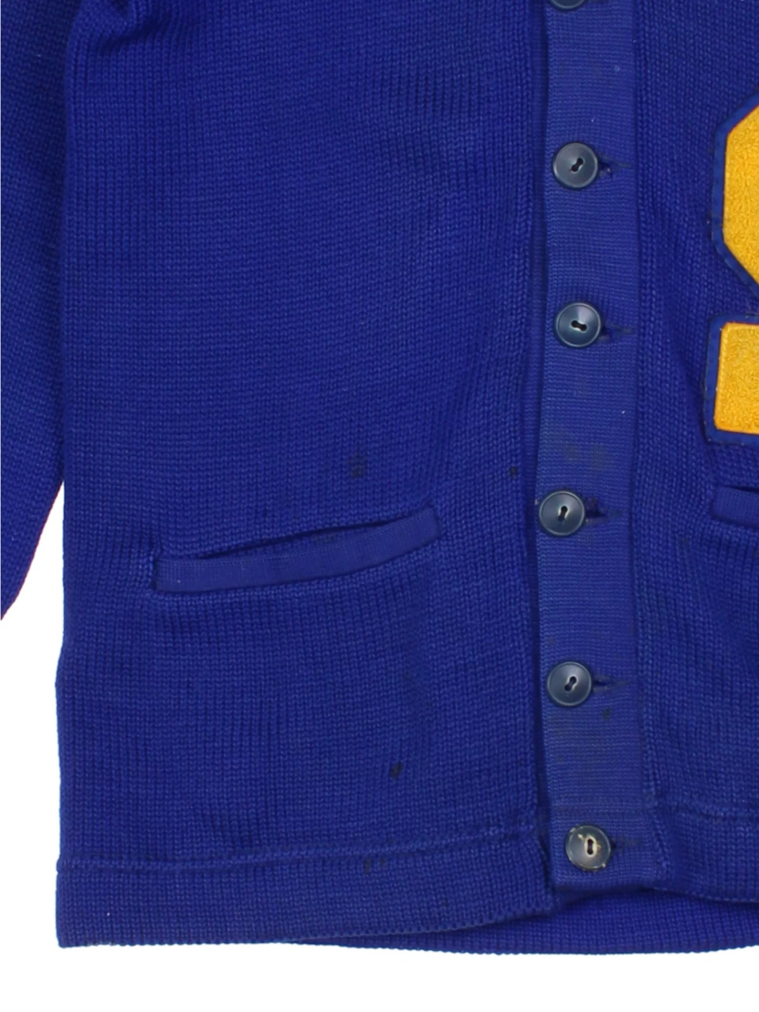 60's Varsity Blue Letterman Cardigan (Size S)