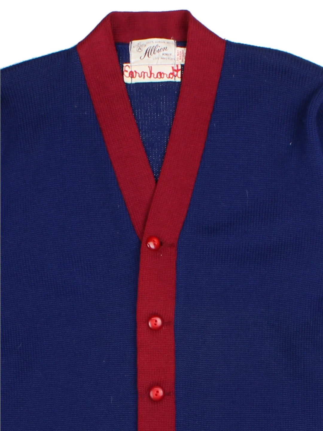 70's Letterman Blue Varsity Cardigan (Size S)