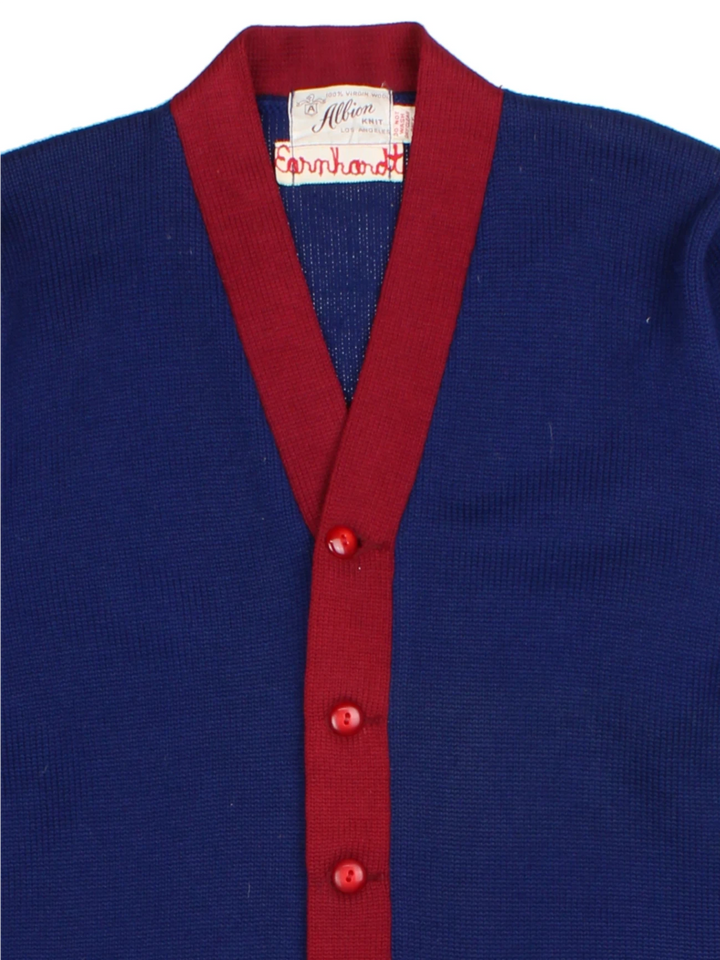 70's Letterman Blue Varsity Cardigan (Size S)