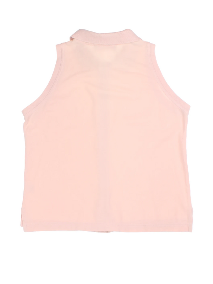 Fred Perry Pink Sleeveless Polo Shirt (Size M)